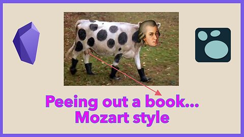 Peeing out a book...Mozart style (Obsidian, Logseq)