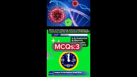 Antivirus medication mcqs #mcqs pharmacology mcqs :3