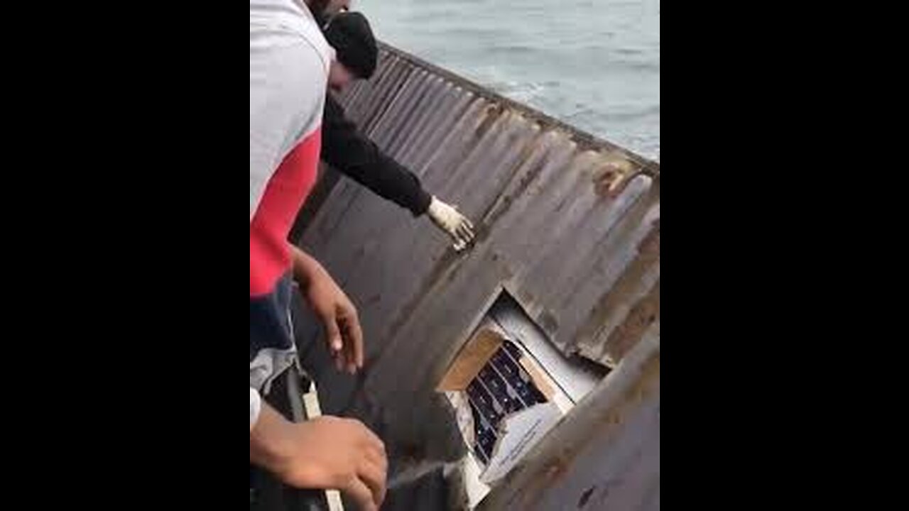 They found 10000+ IPhones😳In the middle of the ocean in a huge container