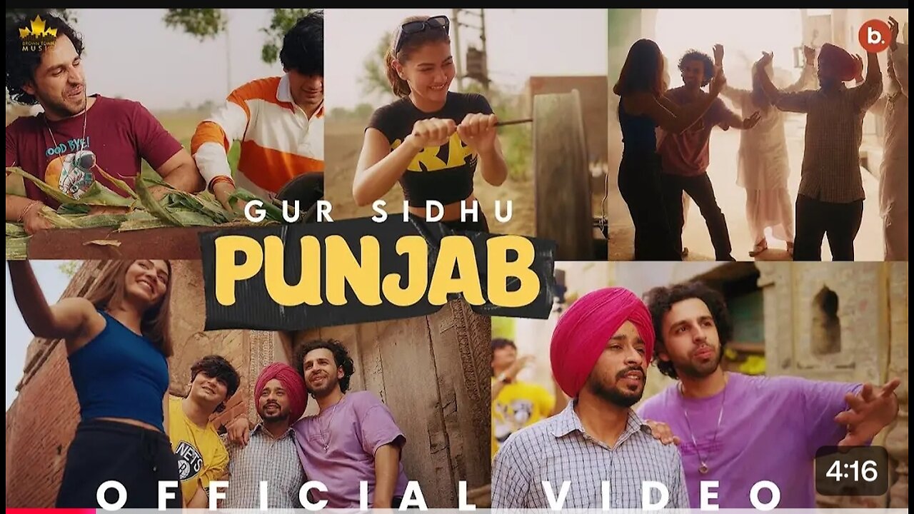 Punjab (Official Video) Gur Sidhu | Pindi Ala | Kaptaan | New Punjabi Song 2024