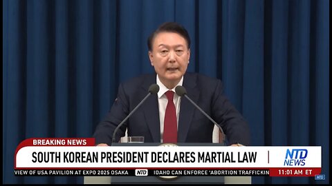 SOUTH KOREAN PRESIDENT DECLARES MARTIAL LAW