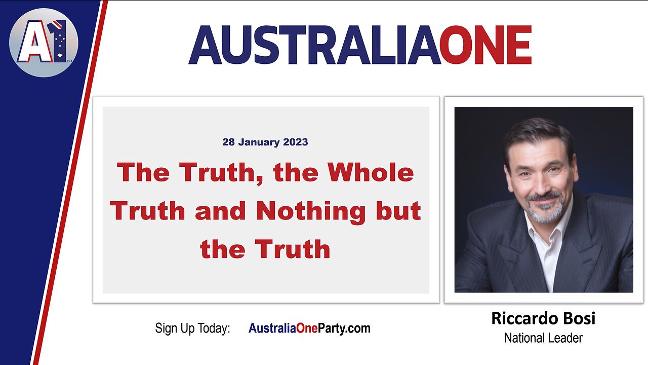 AustraliaOne Party - The Truth, the Whole Truth and Nothing but the Truth