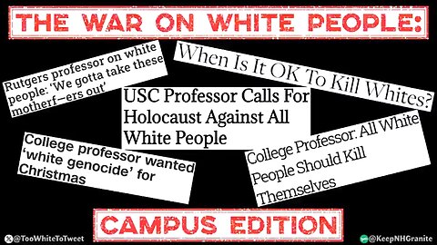 ABOLISH THE WHITE RACE COMPILATION (SPONSORED BY JEWS) ✡️