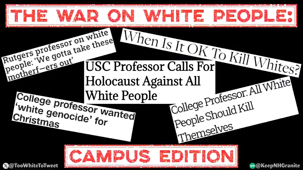 ABOLISH THE WHITE RACE COMPILATION (SPONSORED BY JEWS) ✡️