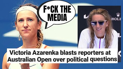 Female Tennis Player Victoria Azarenka DESTROYS Woke Media For Making EVERYTHING Political