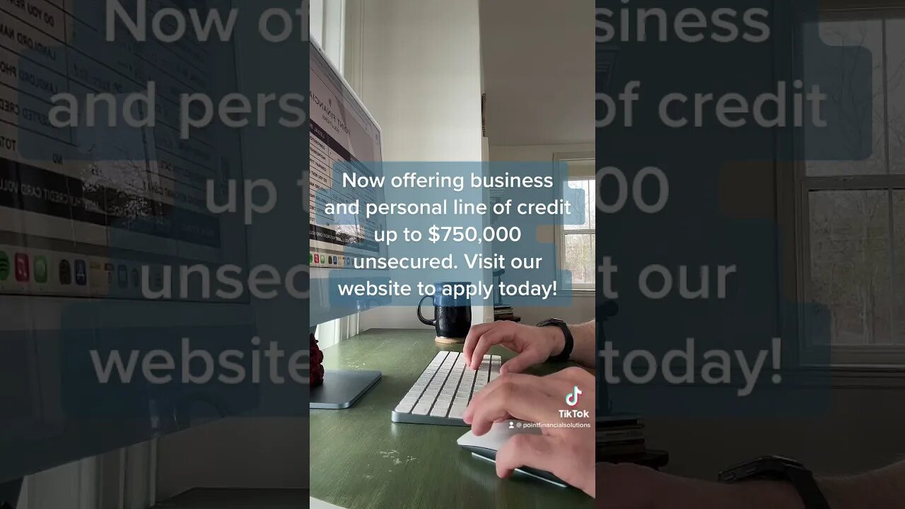 Business and Personal Line of Credit up to $750,000
