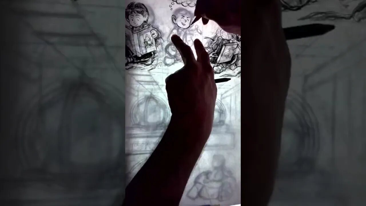 Drawing a Page with #CharccoalPencil