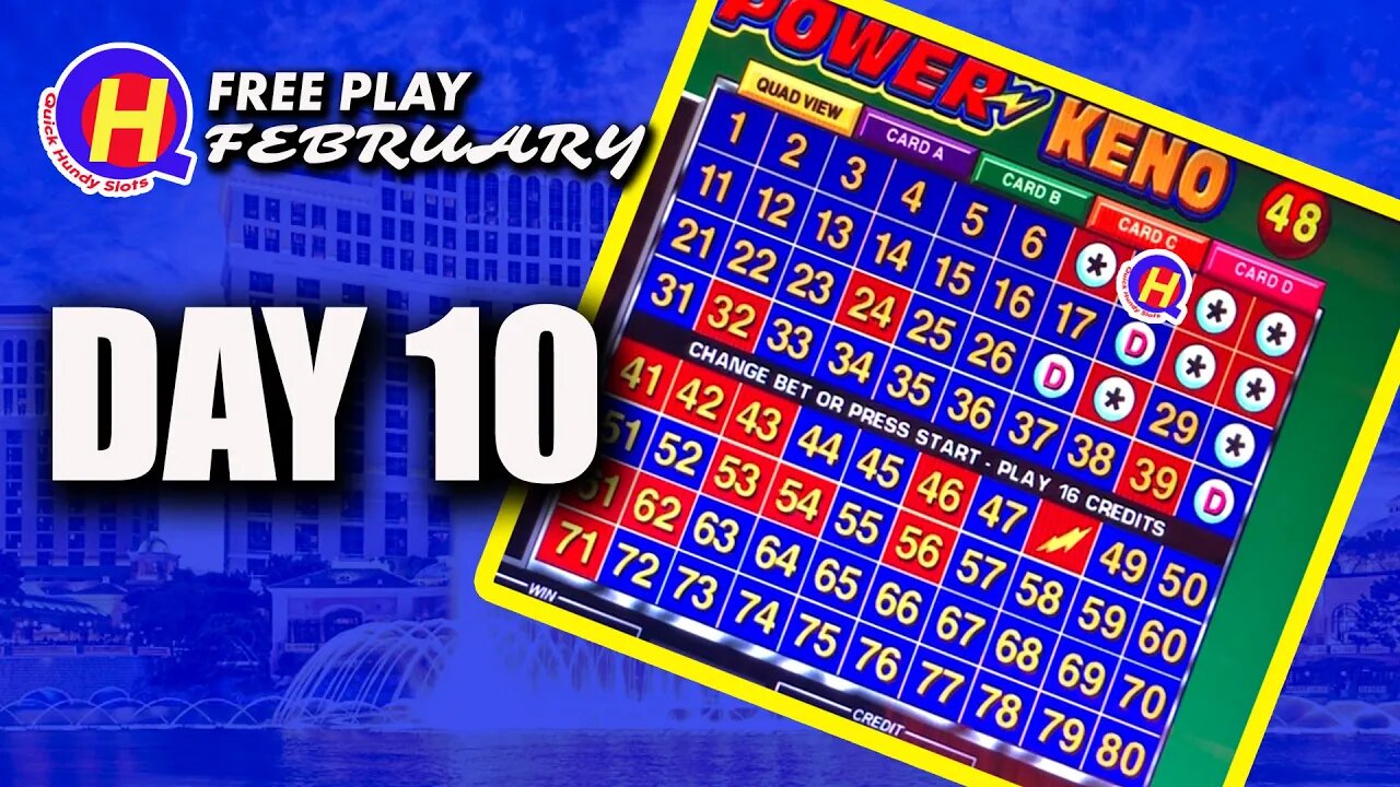 Free Play February Day 10: Four Card Power KENO! #KENONATION