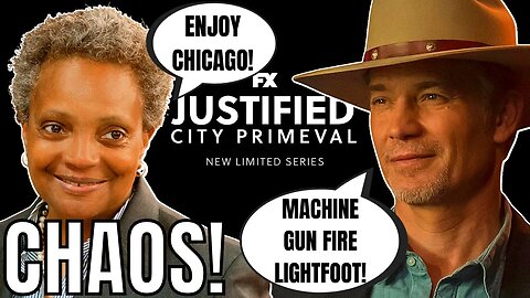 Timothy Olyphant DODGED 'MACHINE GUN FIRE' In Lori Lightfoot's Chicago on Justified Set!