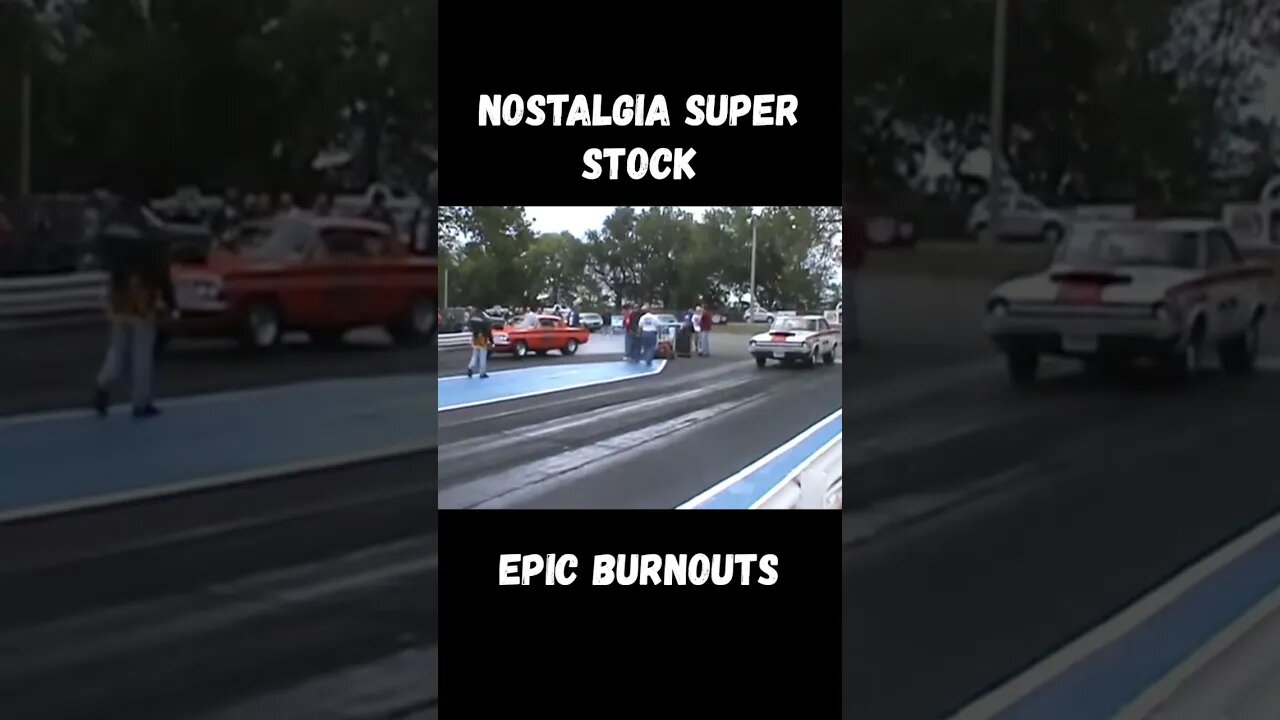Absolutely Awesome Nostalgia Super Stock Side by Side Burnouts! #shorts
