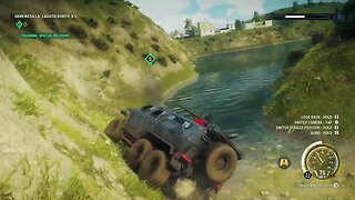 JC4 Driving a Cavalry Armored Truck Down a Mountain | Gameplay