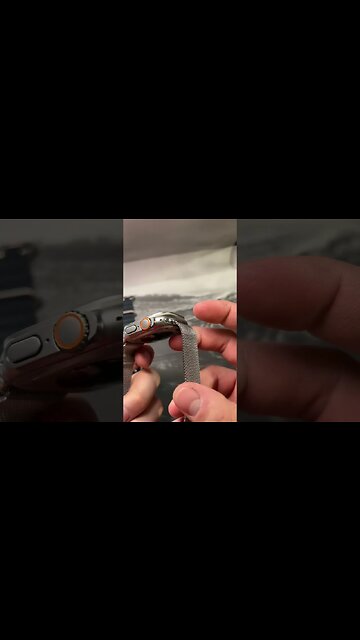 Apple Watch Ultra With Stainless Steel Milanese Loop Band