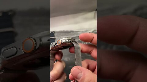 Apple Watch Ultra With Stainless Steel Milanese Loop Band