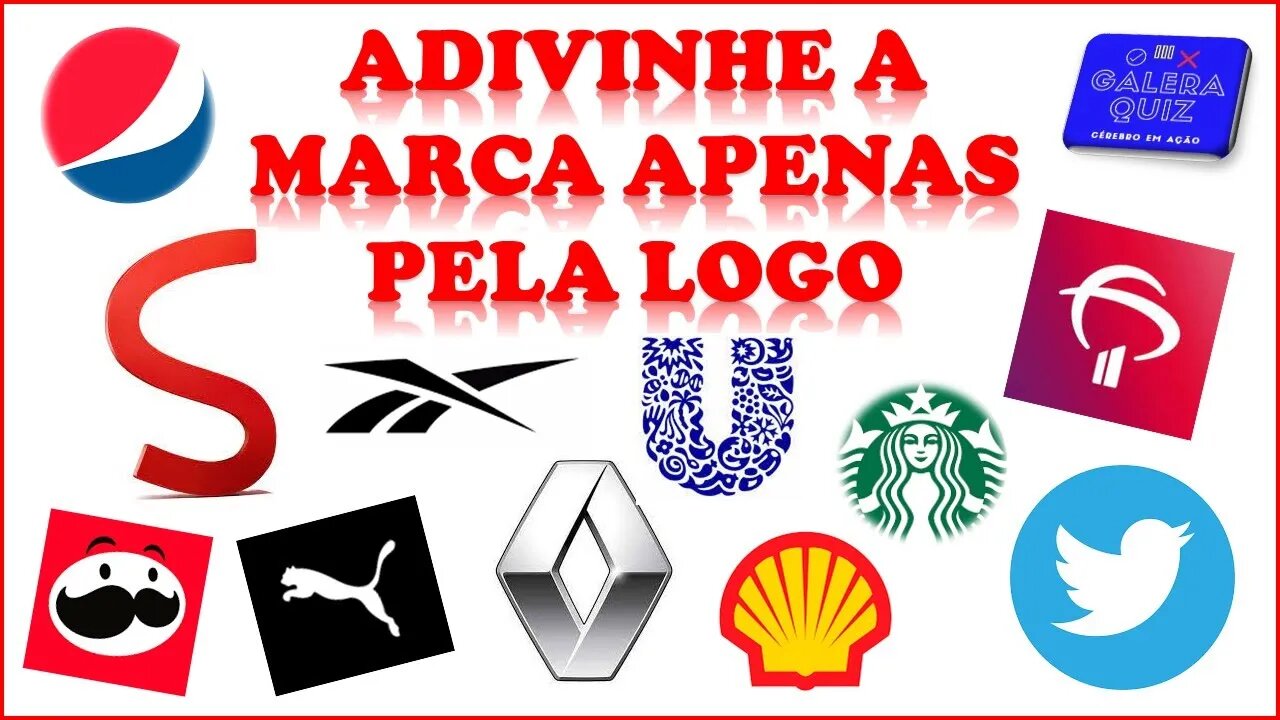 ADIVINHE A MARCA APENAS PELA LOGO | QUIZ