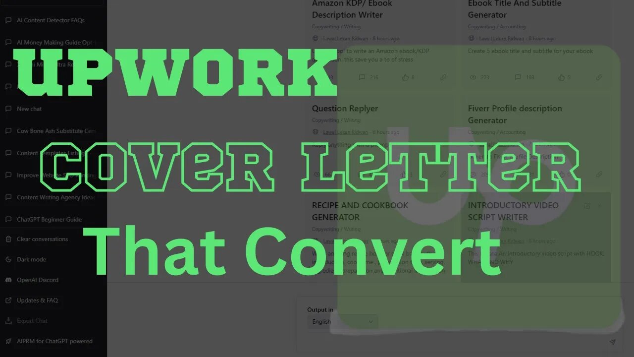 How To Write Upwork Cover Letter That Convert