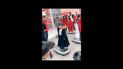 Funny moment with little girl