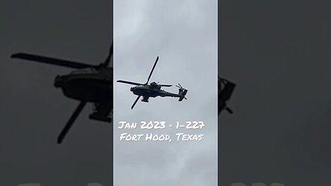 AH-64 ● Apache Helicopter Shooting Gunnery Fort Hood, Texas ● Jan 2023