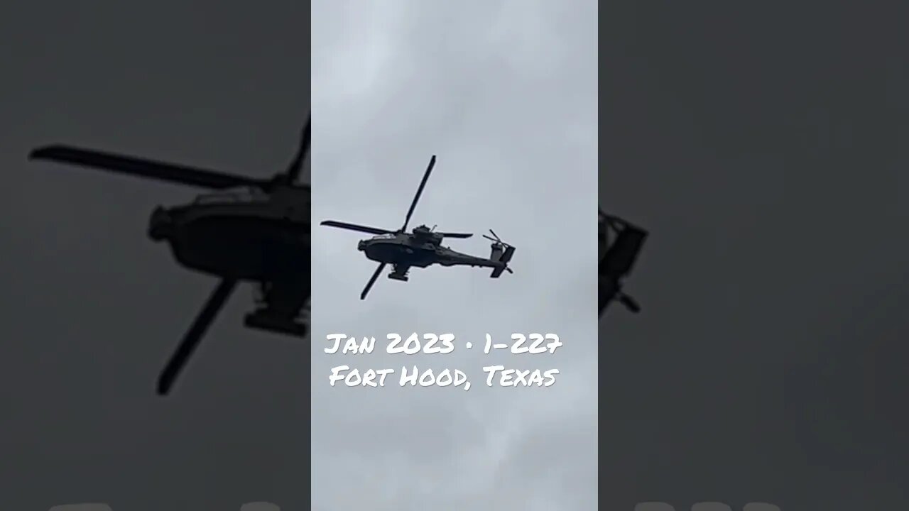 AH-64 ● Apache Helicopter Shooting Gunnery Fort Hood, Texas ● Jan 2023