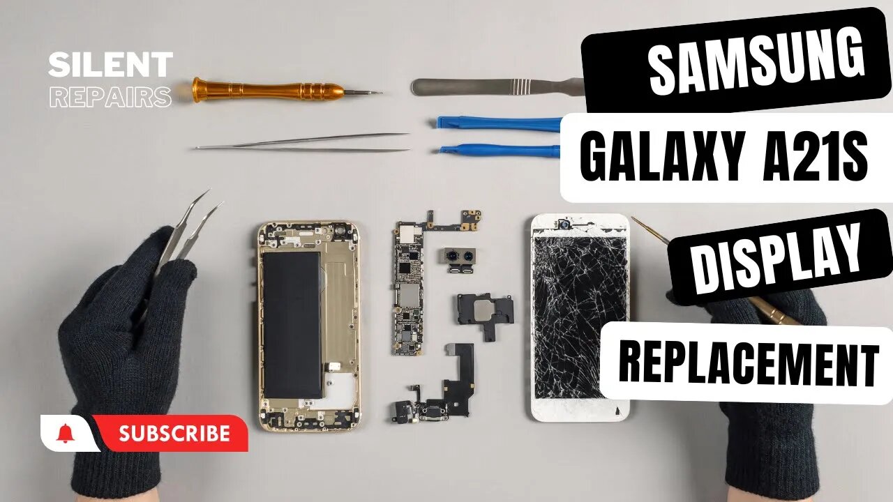 Samsung Galaxy A21s | Screen repair | Display replacement | Repair video