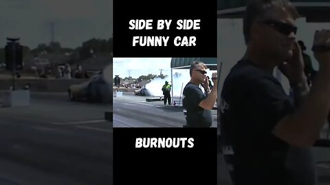 Epic Side by Side Nostalgia Funny Car Burnouts! #shorts