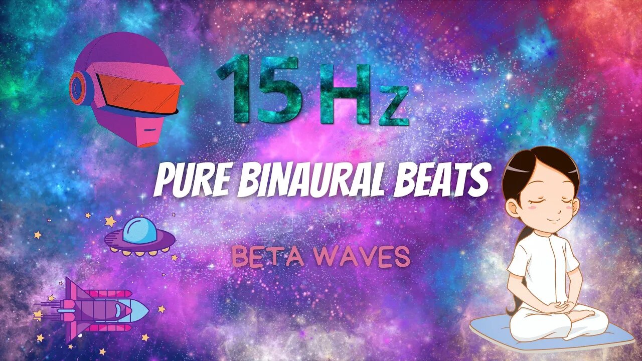 Pure Binaural Beats ⭐15 Hz Beta Waves ⭐Sensorimotor rhythm ⭐Human optimization ⭐