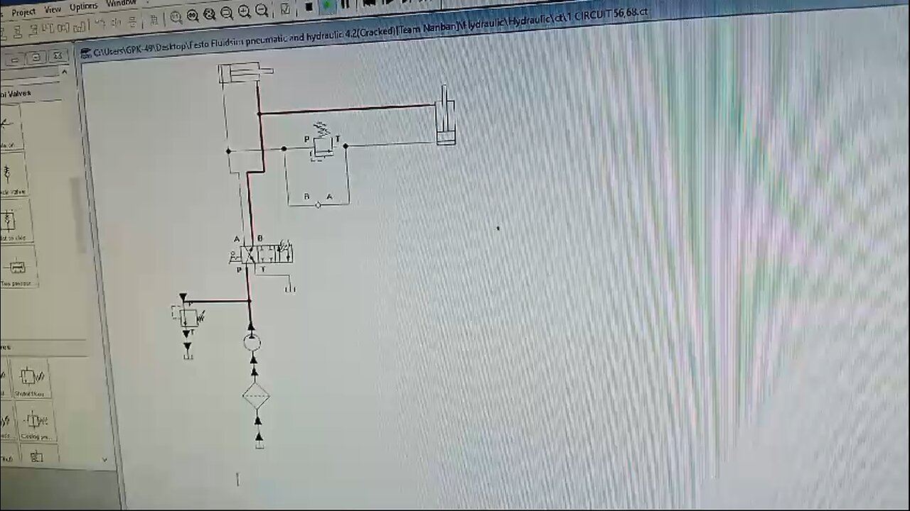 hydraulic circuit for Single sequencing circuitI