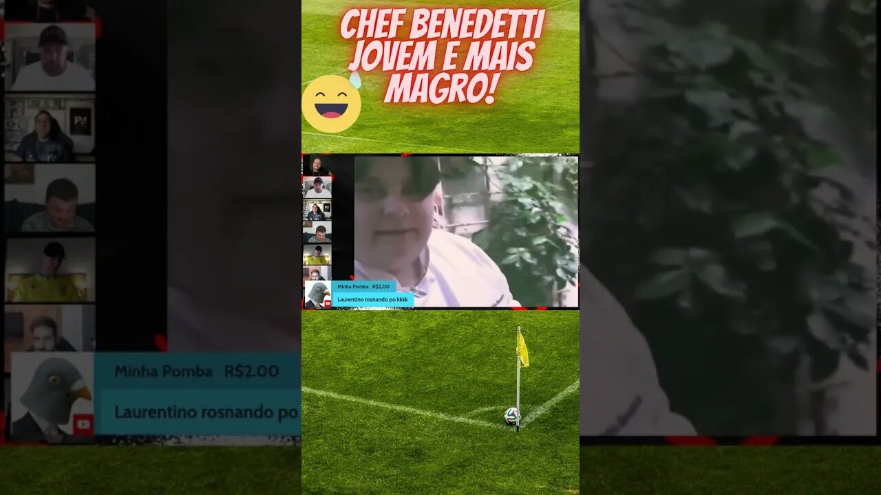 Chef Benedetti jovem e mais magro #shortsvideo #shortsviral #futebol #resenhaesportiva #shorts