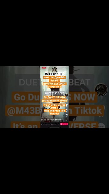 Next Open Mic Night: Duet Now On TikTok #tiktokduet #rap #hiphop #hiphopreviews #usrap #ukrap