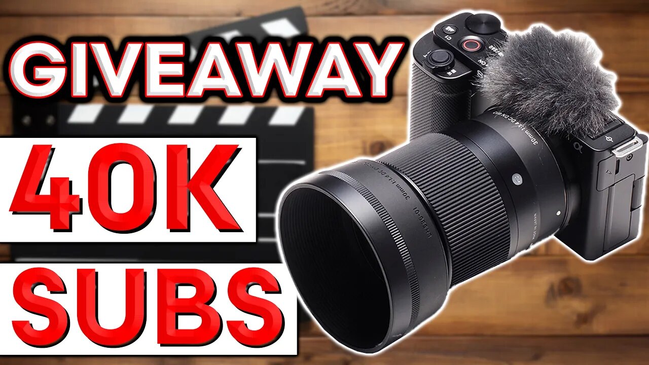 Win a FREE Camera (Sony ZV-E10 & Sigma 30mm f/1.4 Lens GIVEAWAY) & How to Use it Well for VIDEO!!!