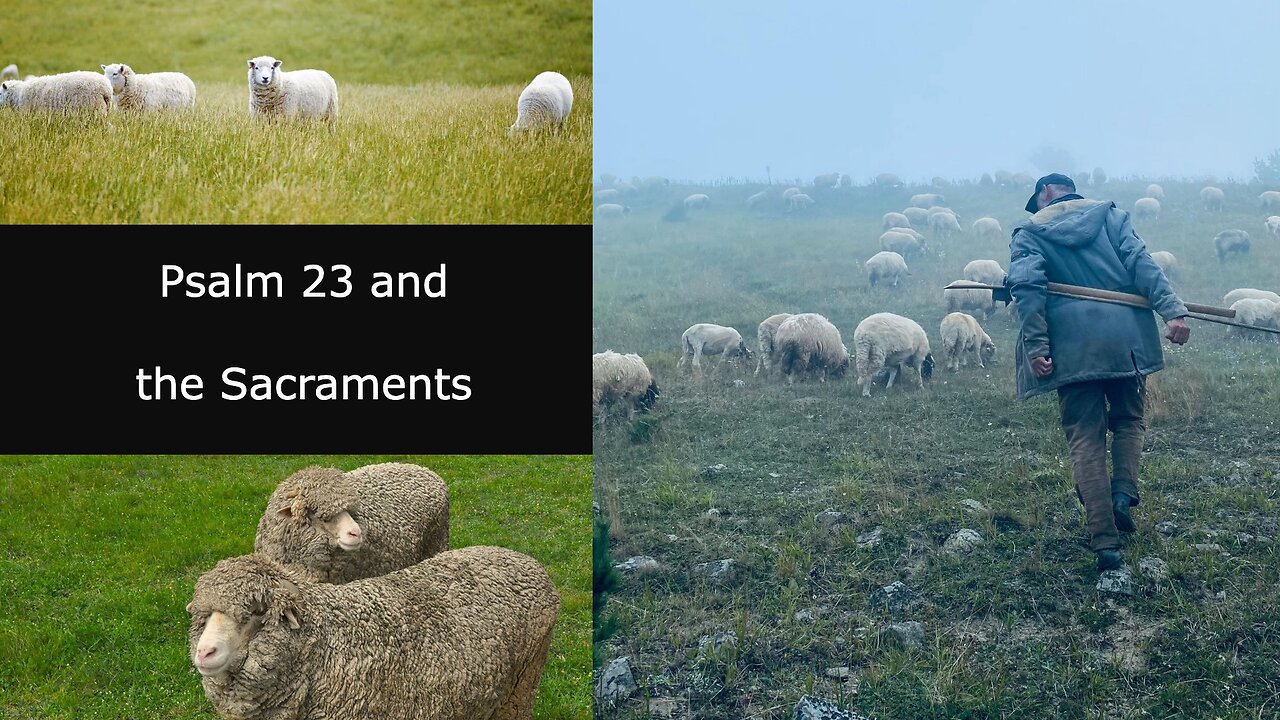 Psalm 23 and the #Sacraments pt 1 | #anglican #theology #christianity