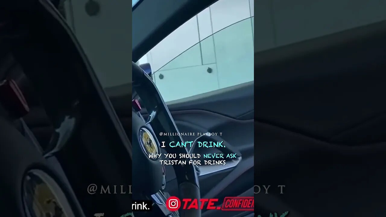 Why You Should Never Ask Tristan Tate For Drinks #Shorts