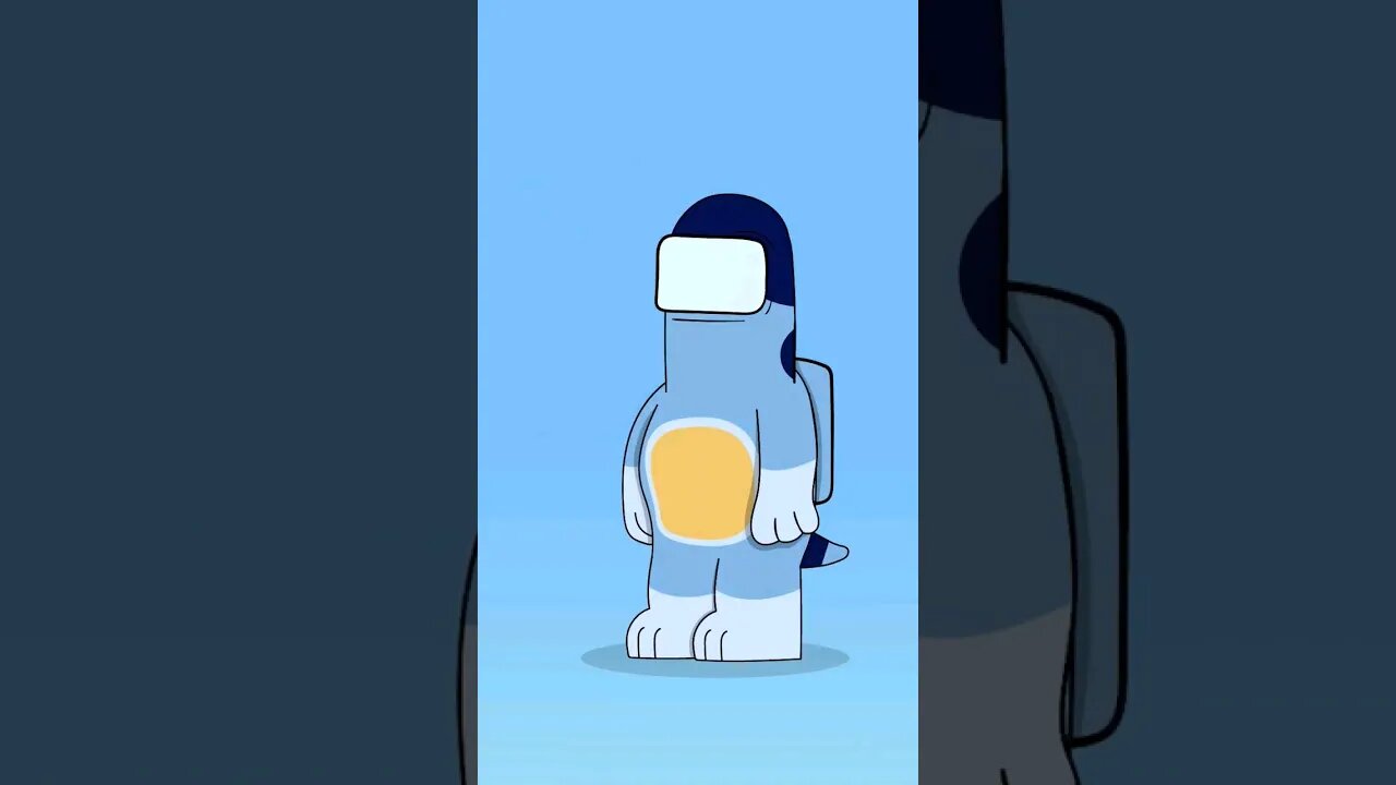 Bluey turns into Among Us