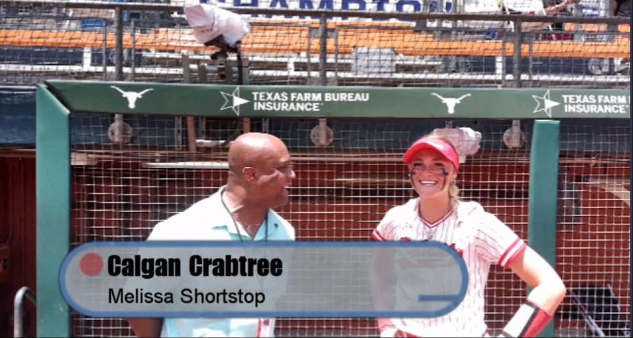 Meliessa SS Caigan Crabtree after Winning Texas 5a Softball Title