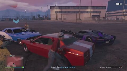 Grand Theft Auto V steal the getaway car escape in helicopter