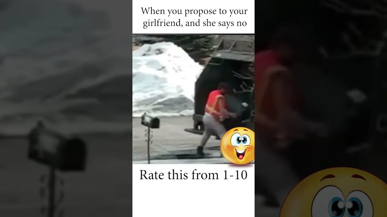 When you propose to your girlfriend, and she says no 💍😂