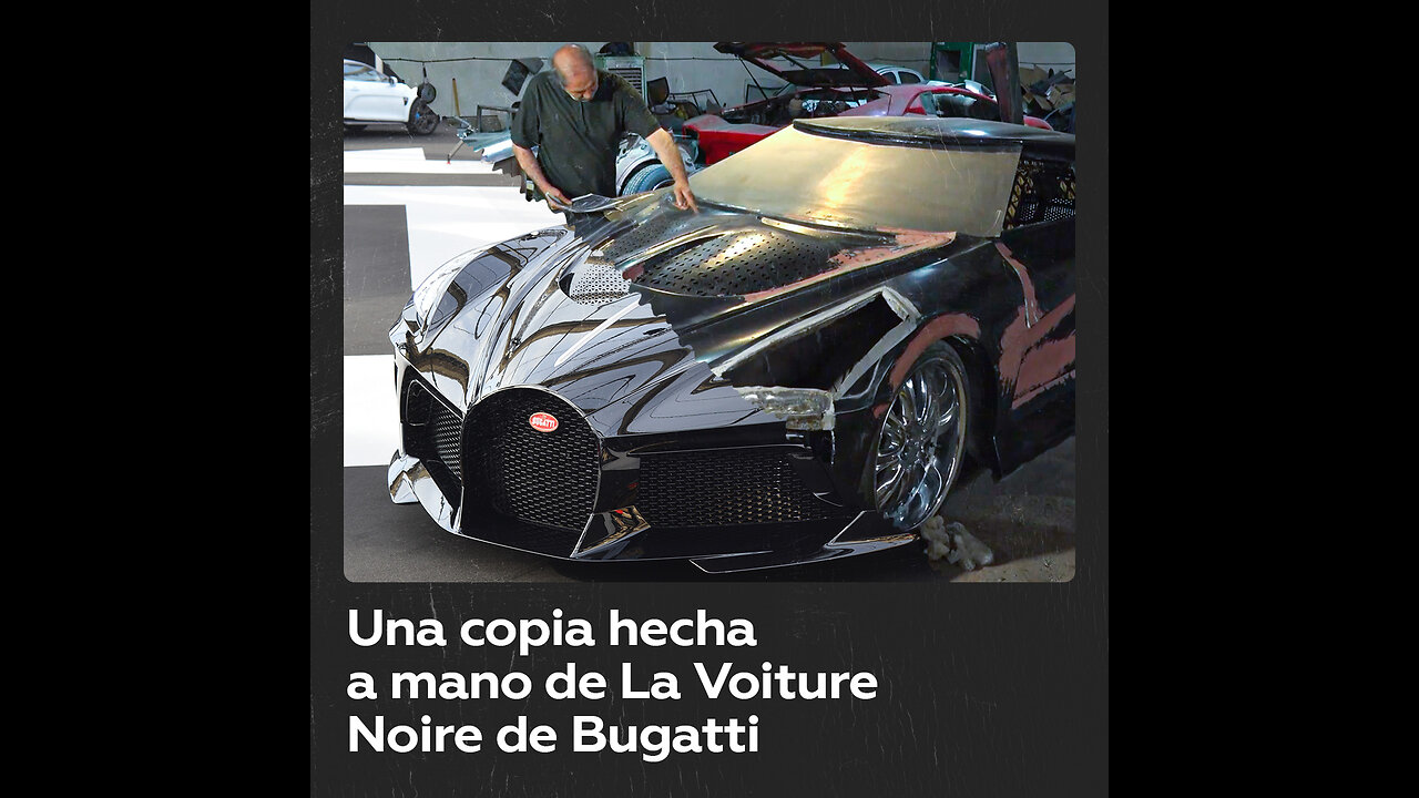 Mecánico iraní construye una réplica de La Voiture Noire de Bugatti