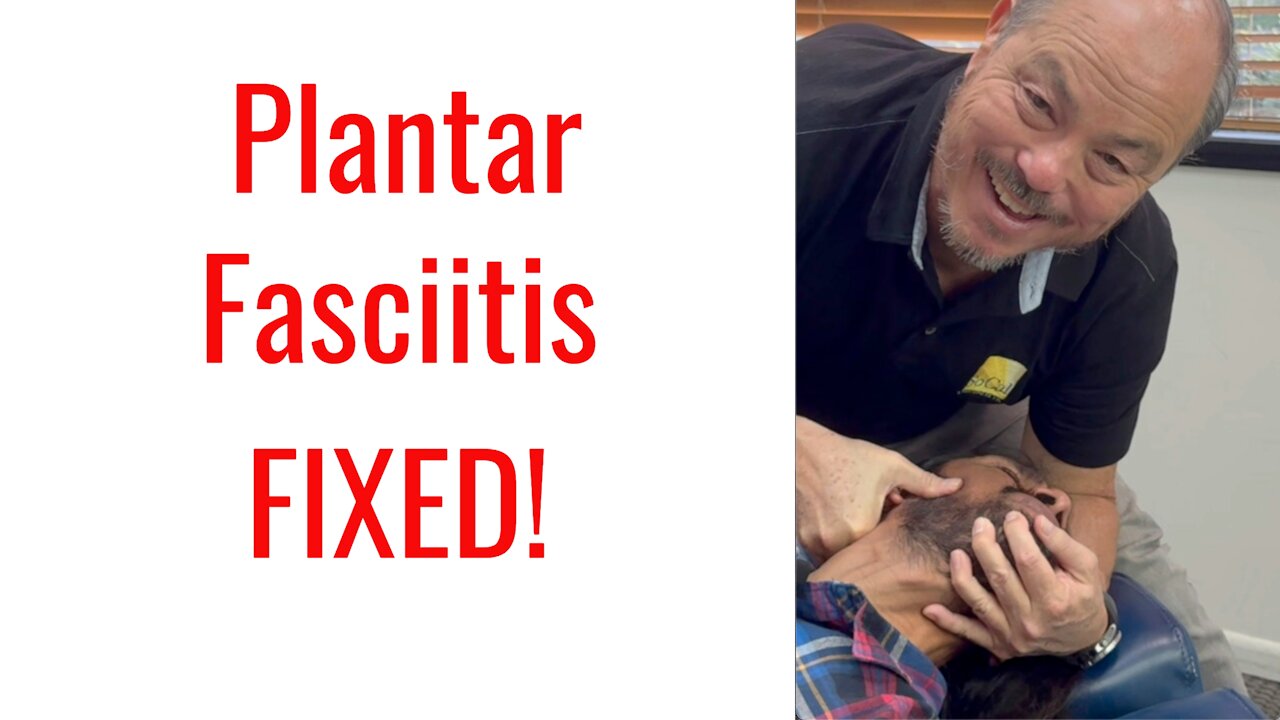 Plantar Fasciitis & Back Pain fixed by Neck Cracking