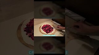 Brie and Cranberry Pizza! (pizza for Weirdoughs) #shorts