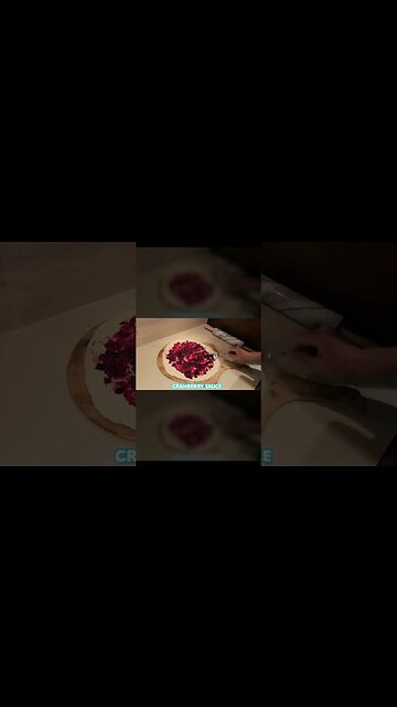 Brie and Cranberry Pizza! (pizza for Weirdoughs) #shorts