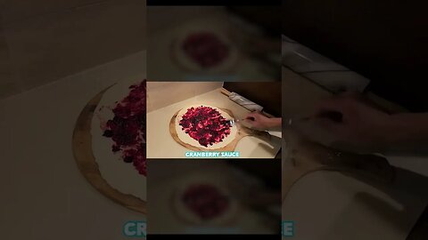 Brie and Cranberry Pizza! (pizza for Weirdoughs) #shorts