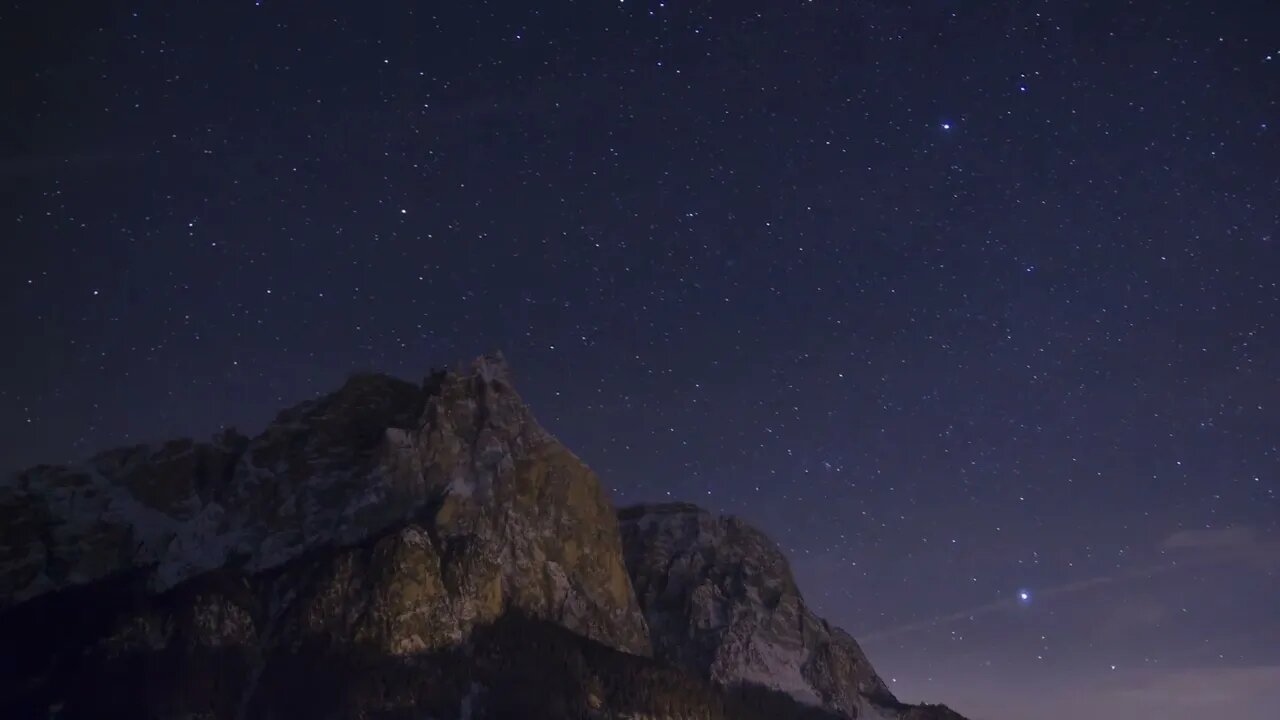 Free Beautiful Starry Night Sky Time Lapse Video