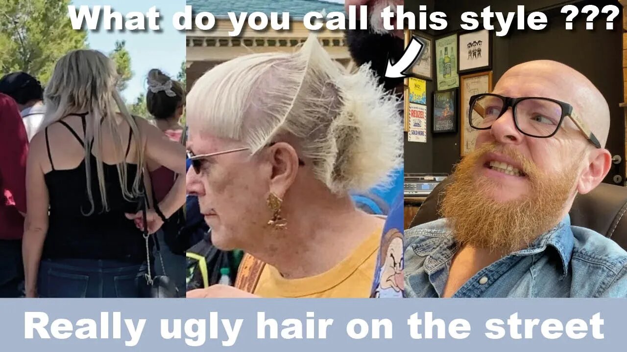 Hairdresser reacts to really Ugly hair on the street!!!