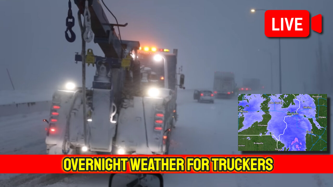 Overnight Live: National Truckers Weather Forecast & Road Updates