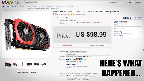 Don't Fall for this Crap... GTX 1080Ti on eBay for $98.99