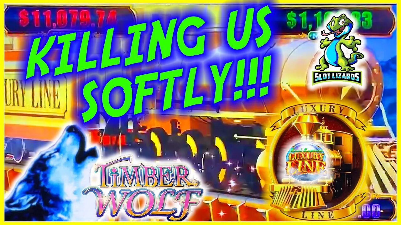 BATTLING THE WOLF! CRUSHING US SOFTLY! Luxury Line Cash Express Timberwolf Slot