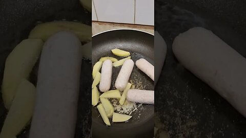 sausage and chips 🍟 😋 enjoy