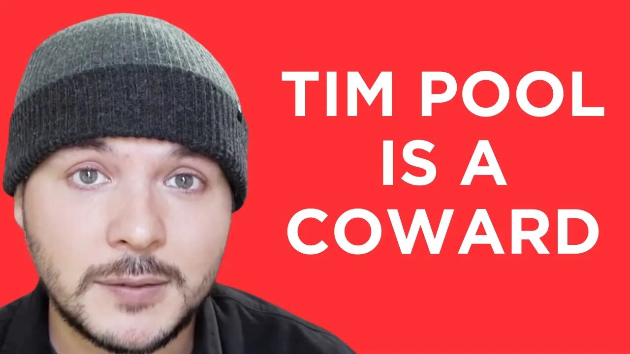 Tim Pool is a COWARD. He bent the knee to the woke cancel mob and can't be trusted.