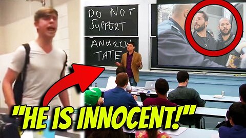 Andrew Tate Fan Defends Him At School Against Teacher