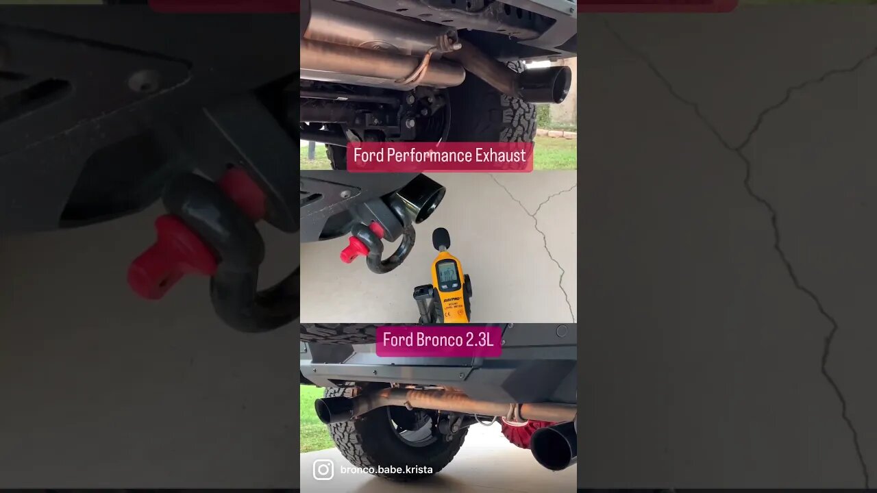 Ford Performance Exhaust on the Ford Bronco