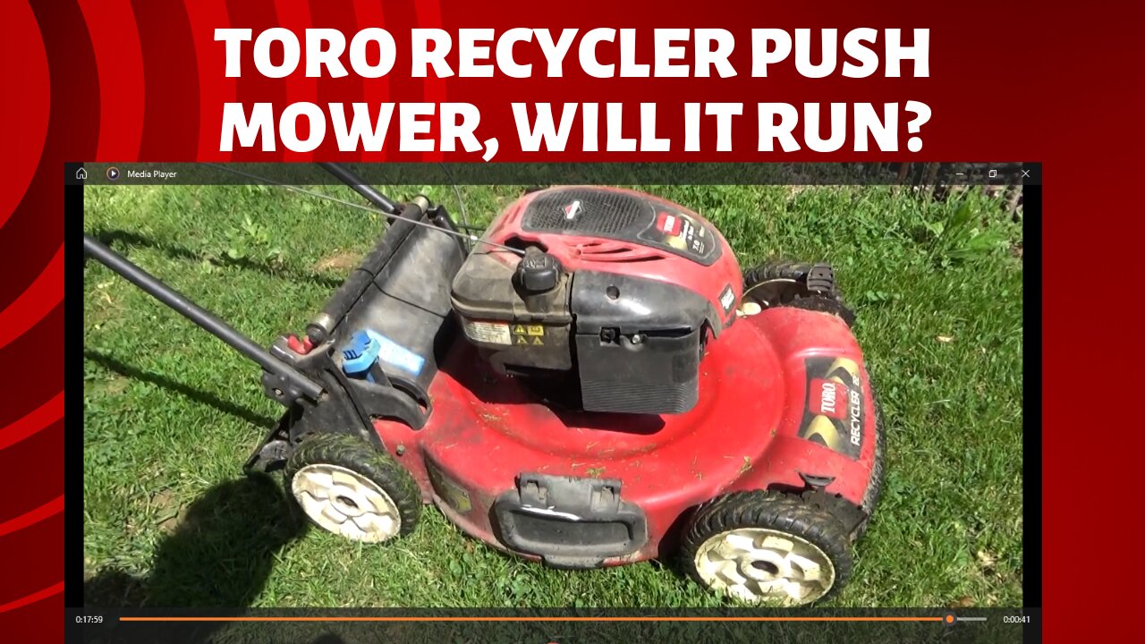 toro recycler 22" push mower, will it run?